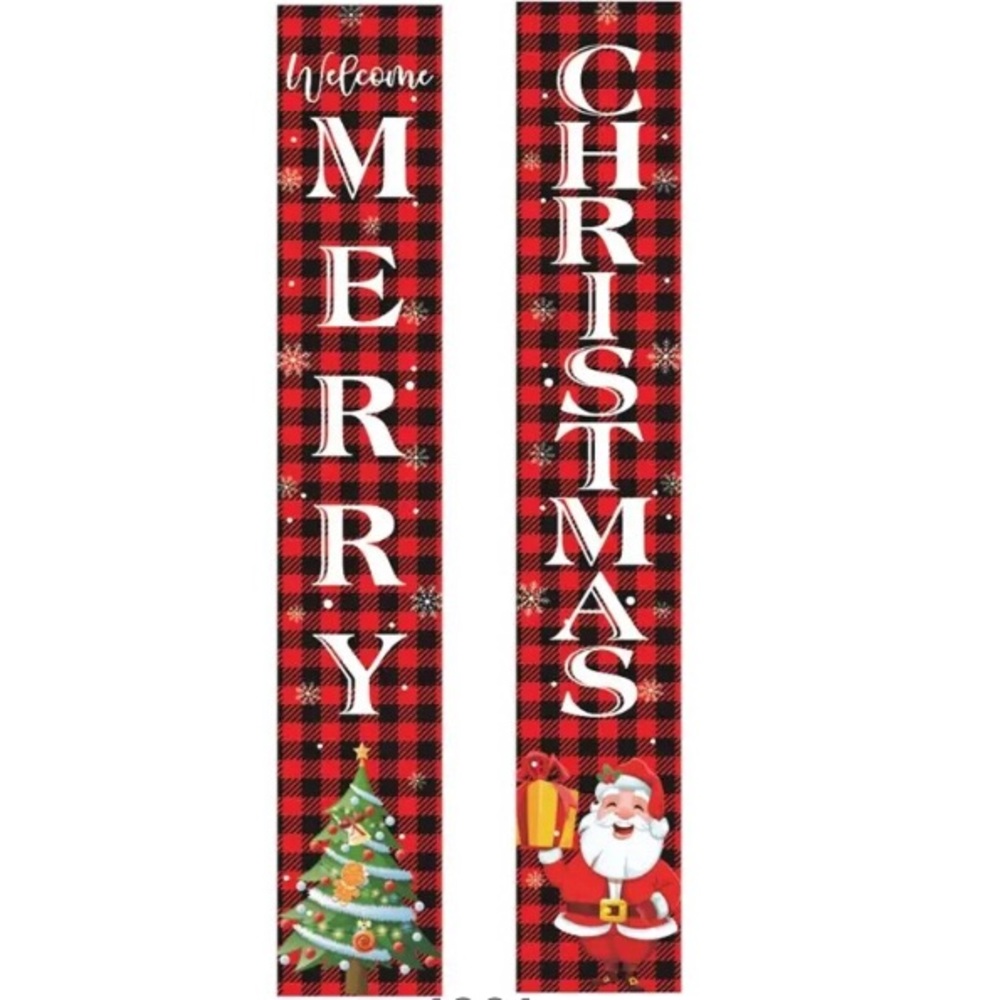 Christmas Banner Porch/Door Sign